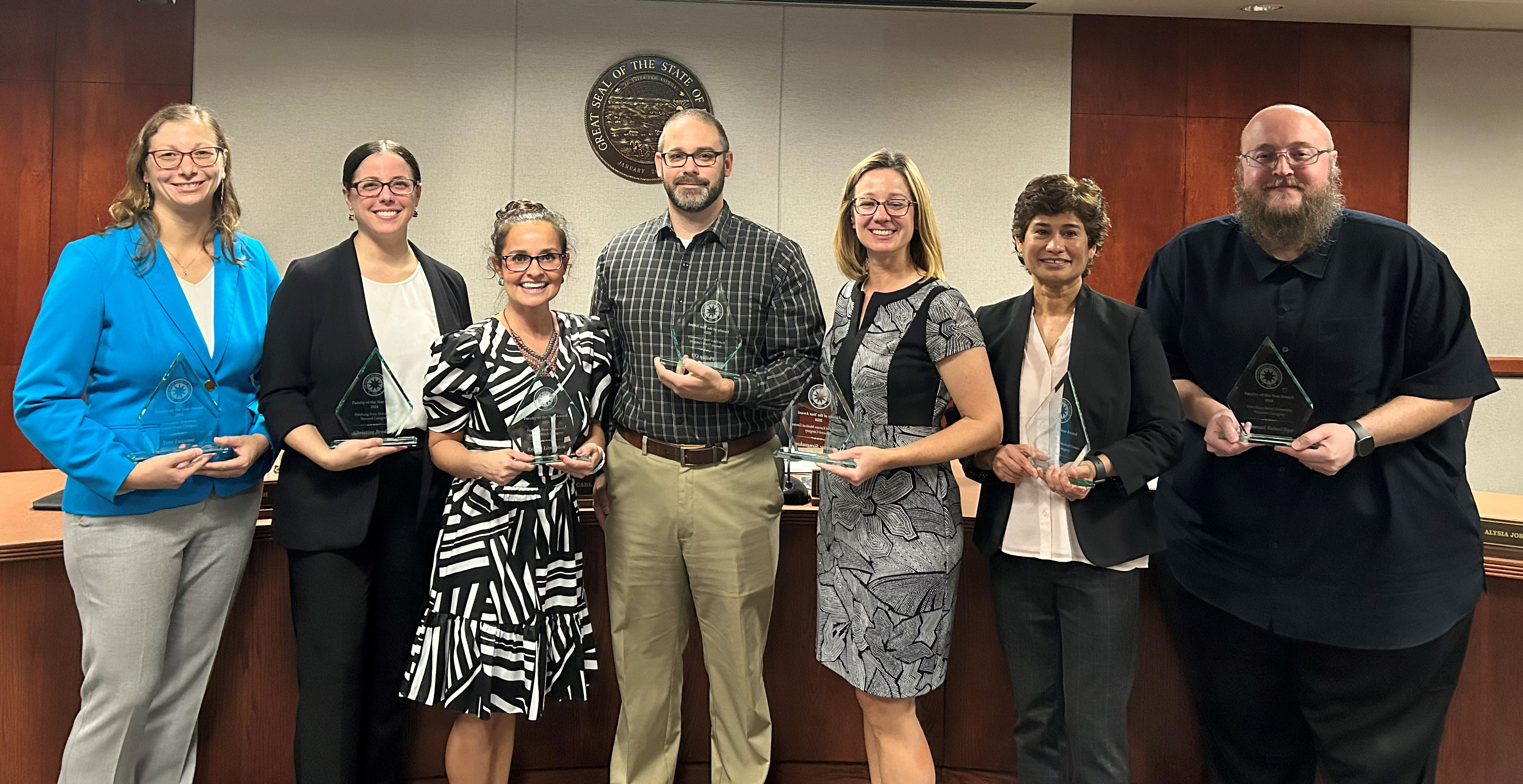 2024 Kansas Board of Regents Faculty of the Year Award Recipients